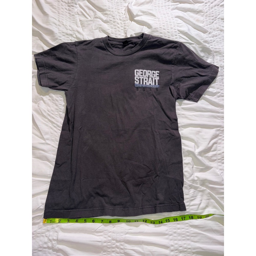 George Strait 2018 Live In Concert Graphic T-Shirt Kids Small Gray T05-17